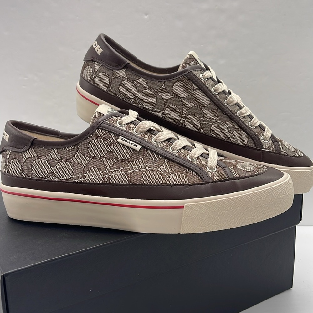 Coach Men's CITYSOLE PLATFORM Sneakers 
OAK/SADDLE
C5931 QGB 10011275JAX - Picture 7 of 16